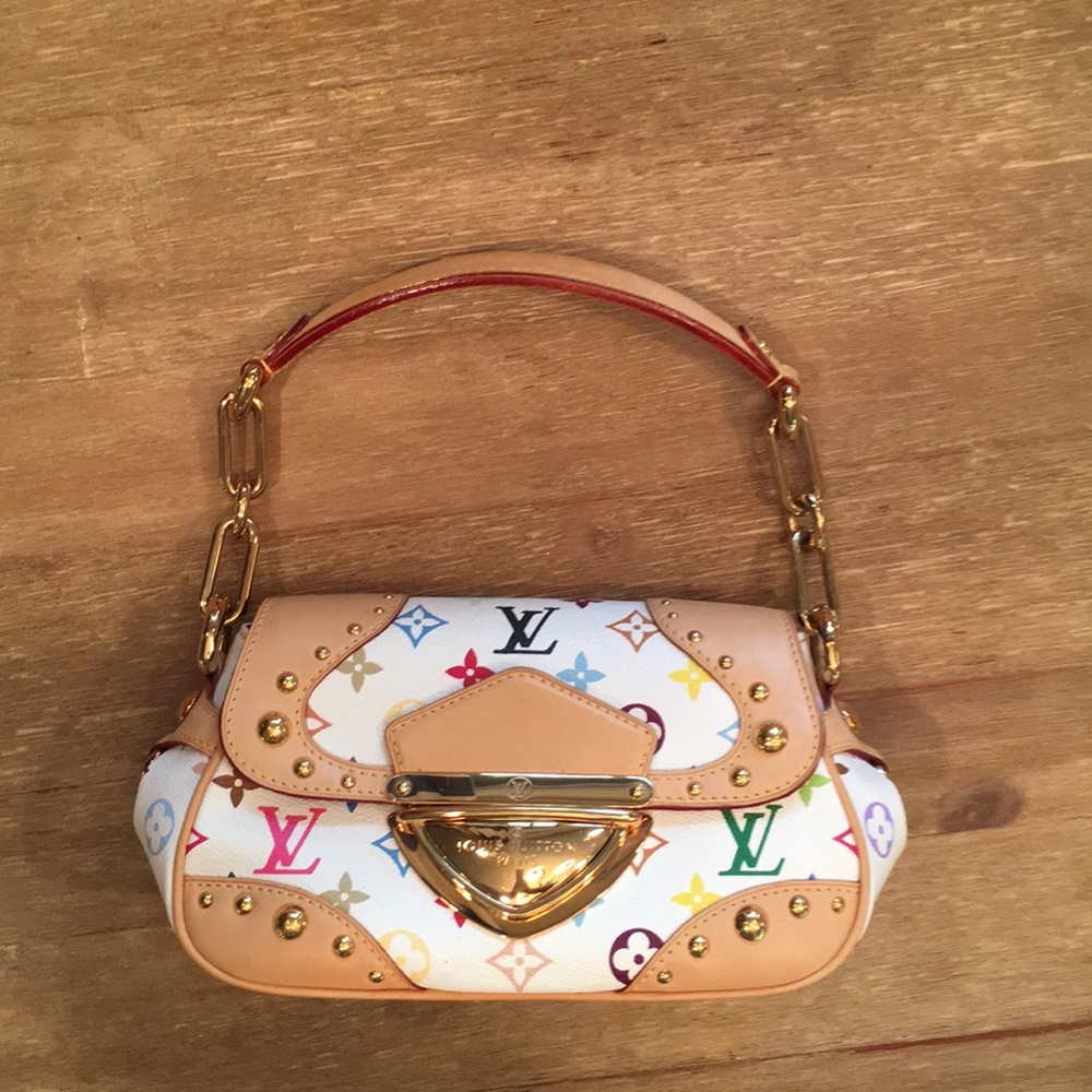 Louis Vuitton white Monogram Multicolor Marilyn